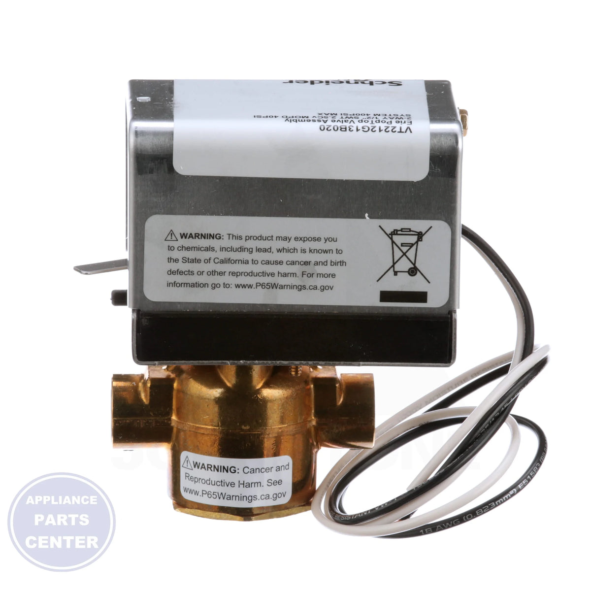 Erie PopTop™ Zone Valve VT2212G13B020 - Side view with 1/2'' Sweat connection