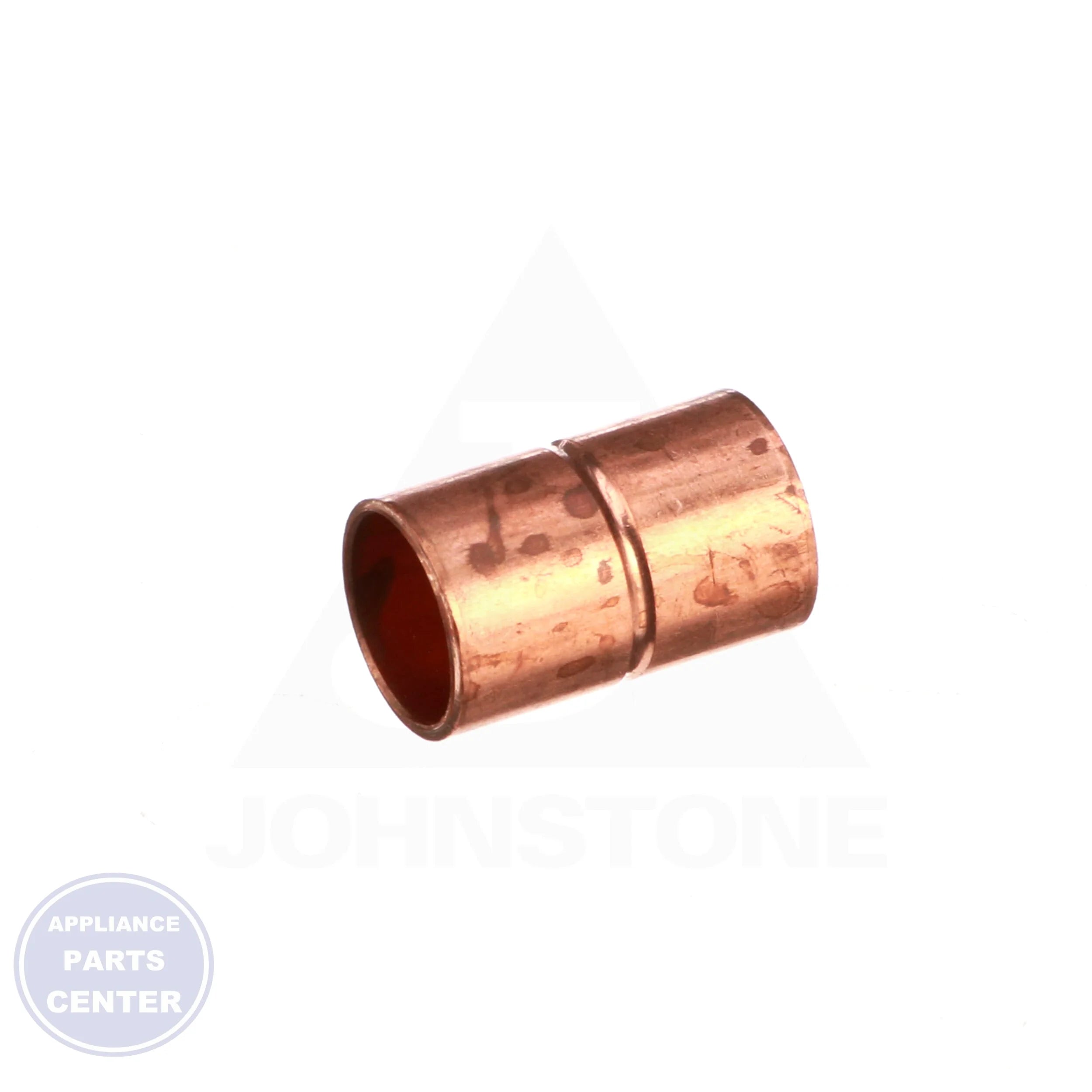 3/8 x 3/8 Copper CxC Coupling W01009 - Side view with 3/8" OD
