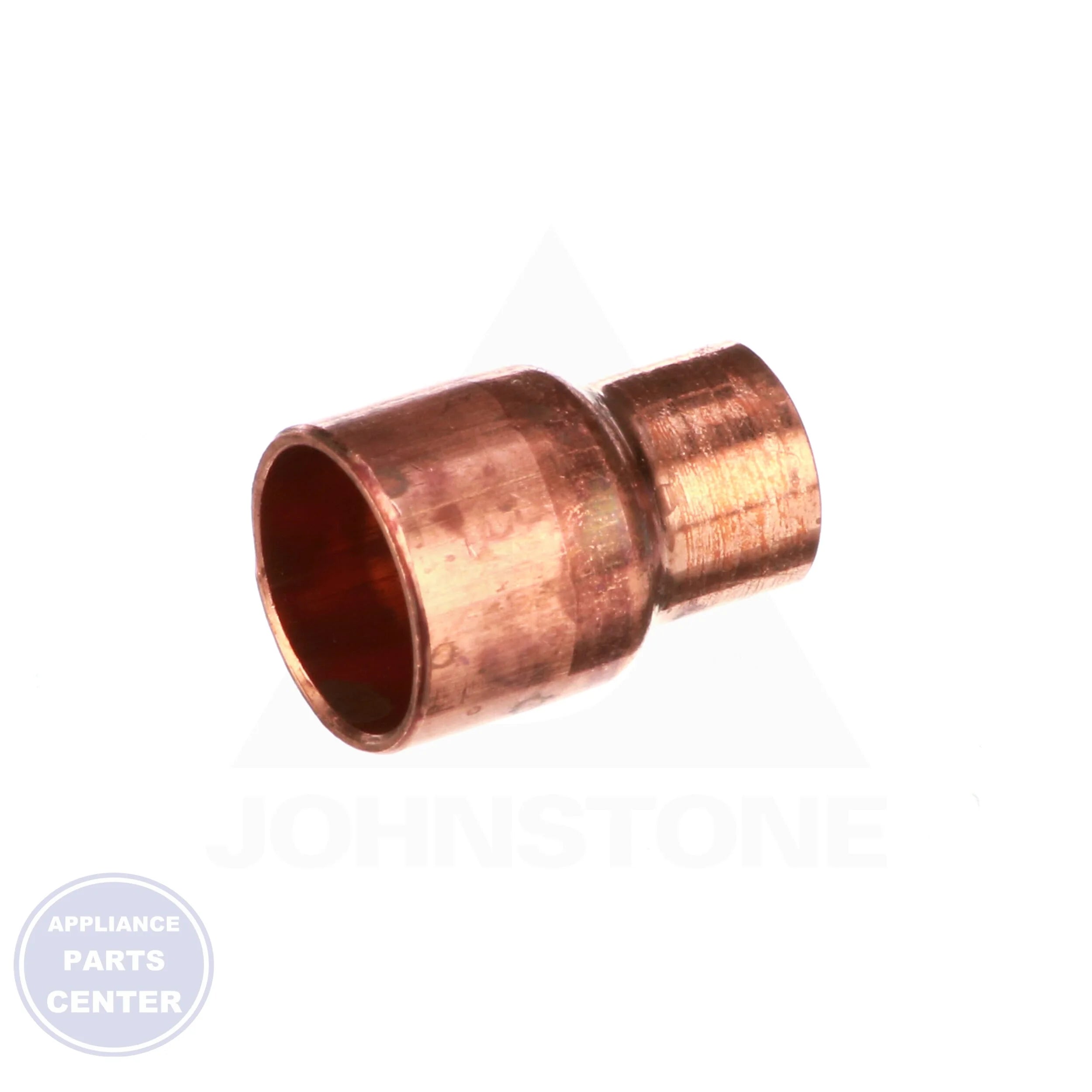 1/2 x 3/8 Copper CxC Coupling - Side view with 3/8" x 1/4" measurements