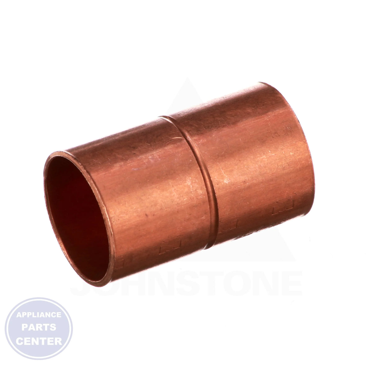 7/8 x 7/8 Copper CxC Coupling W01034 - Side view with 7/8" measurements