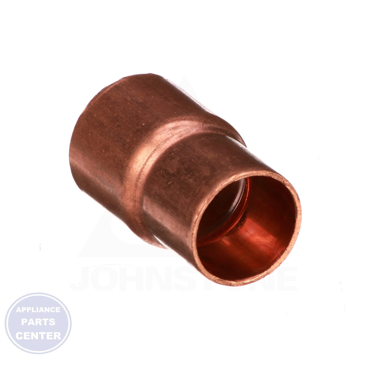 7/8 x 3/4 Copper CxC Coupling W01035 - Detailed view of high-quality copper material