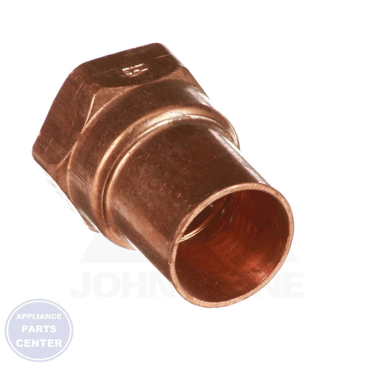 7/8 x 3/4 Copper CxFPT Adapter W01246 - Detailed view of secure connection mechanism