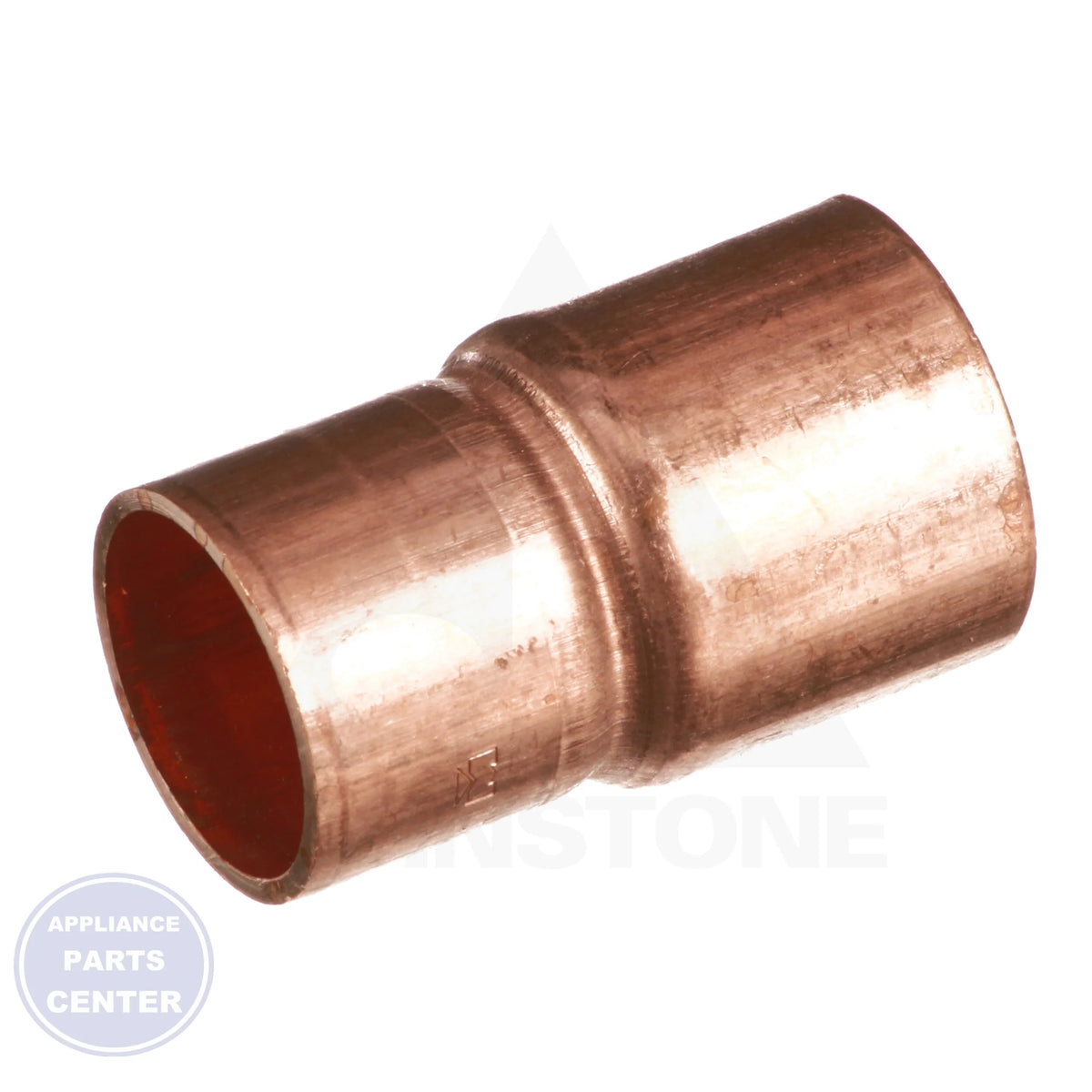 Copper FTGxC Reducer W01337 - Side view with precise measurements
