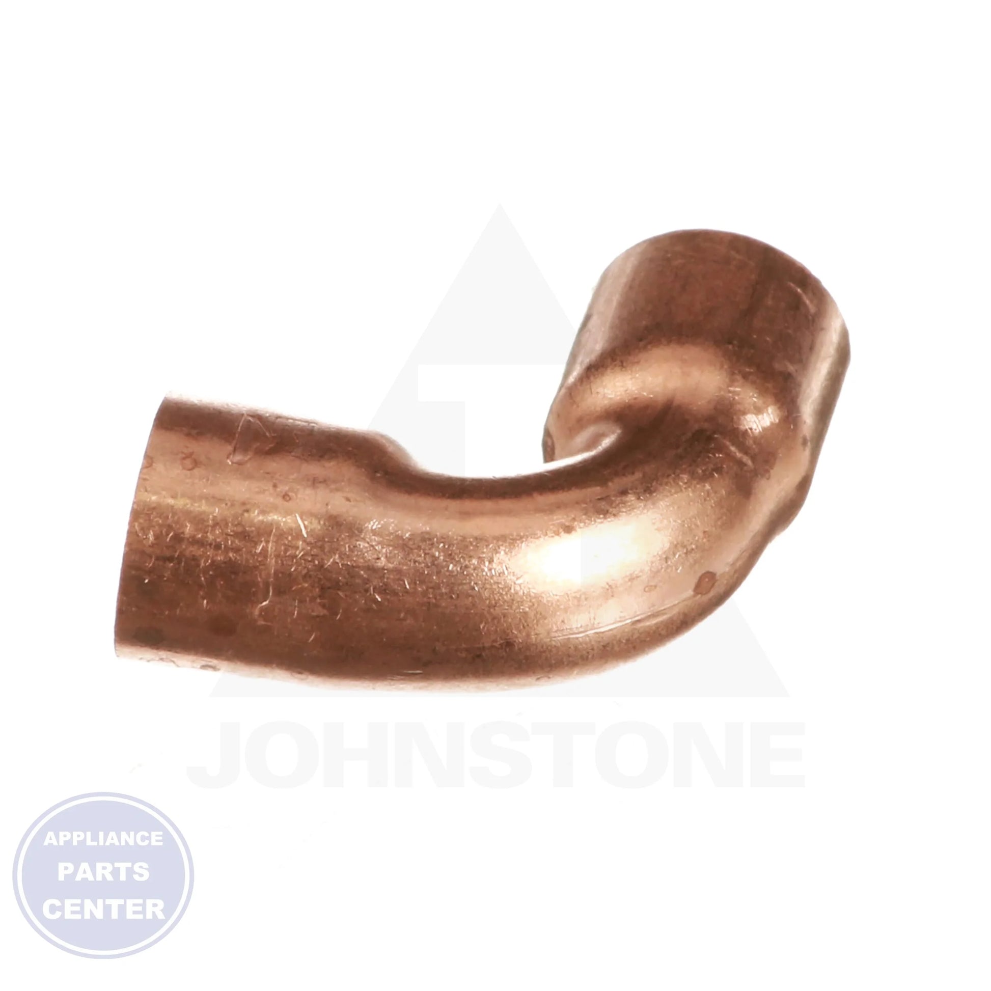 3/8 x 3/8 Copper CxC 90 Elbow W02009 - Side view with 3/8" OD and 1/4" nominal size