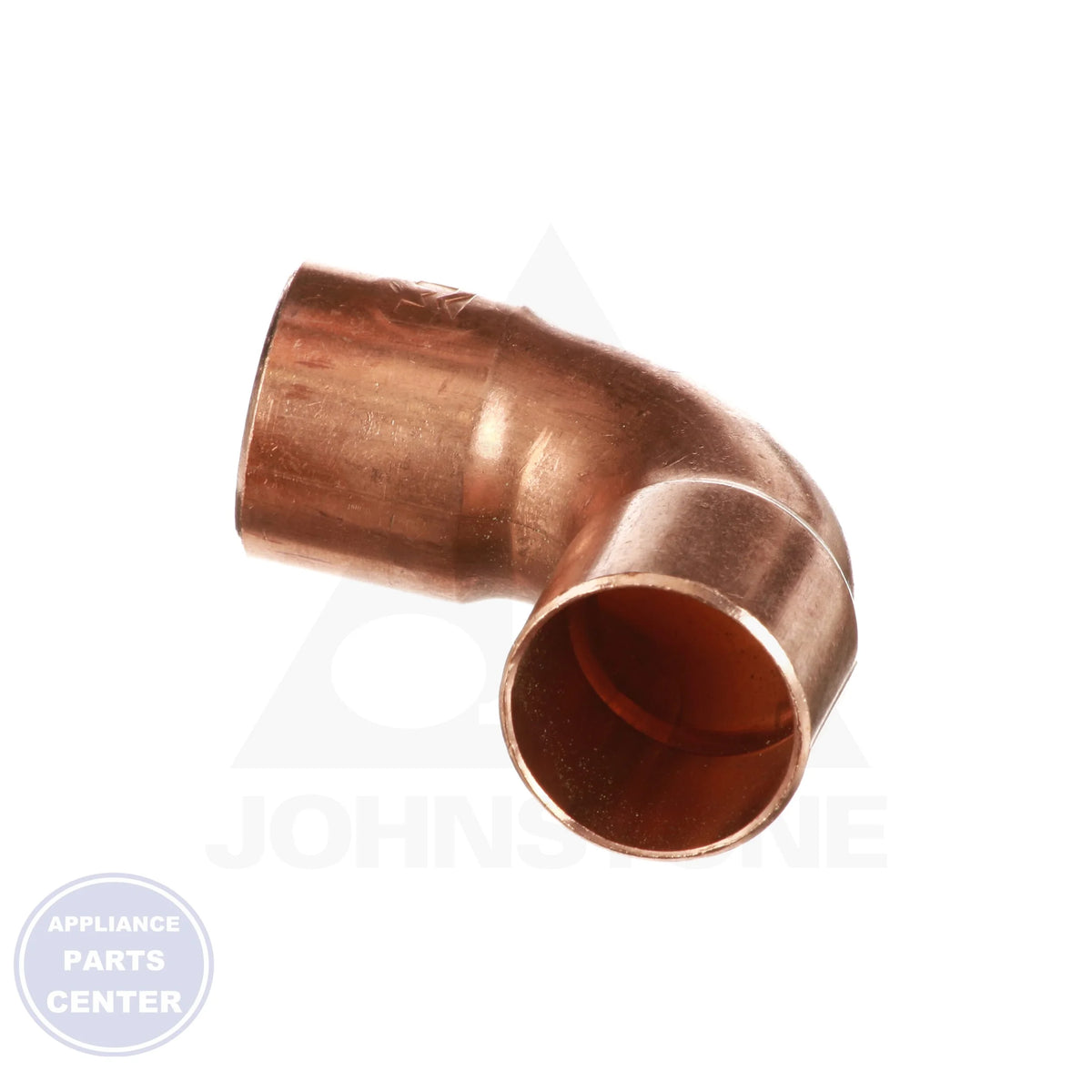 1-1/8 x 1-1/8 Copper CxC 90 Elbow W02047 - Detailed view with 90-degree angle specifications