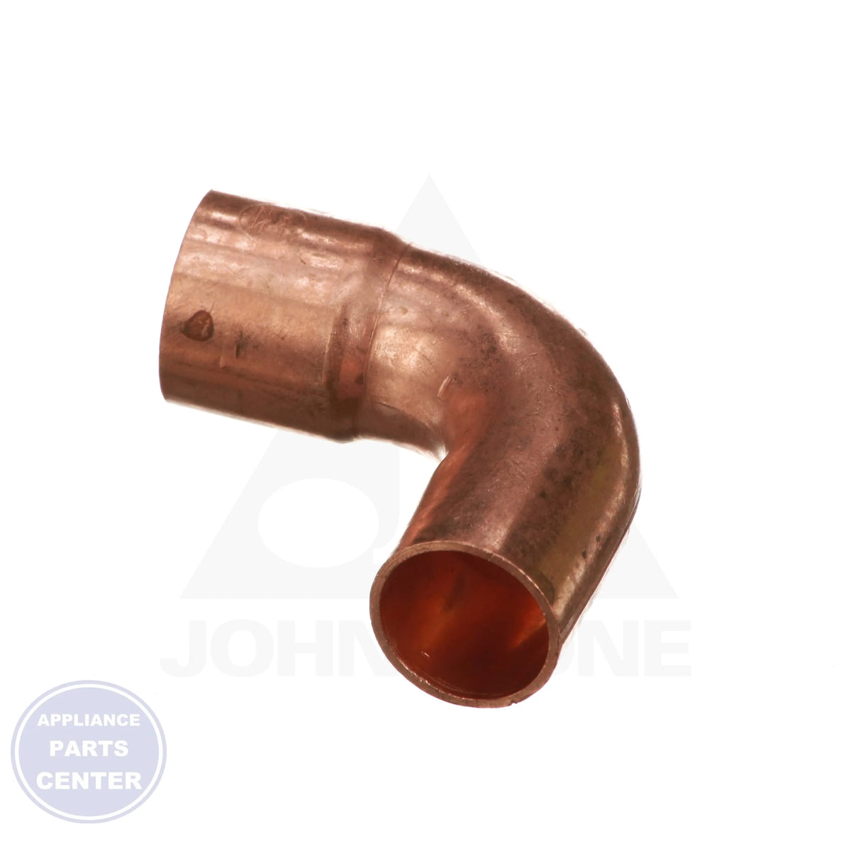 3/4 x 3/4 Copper FTGxC 90 Elbow W02330 - Detailed view of 90-degree 3/4 x 3/4 in. measurements