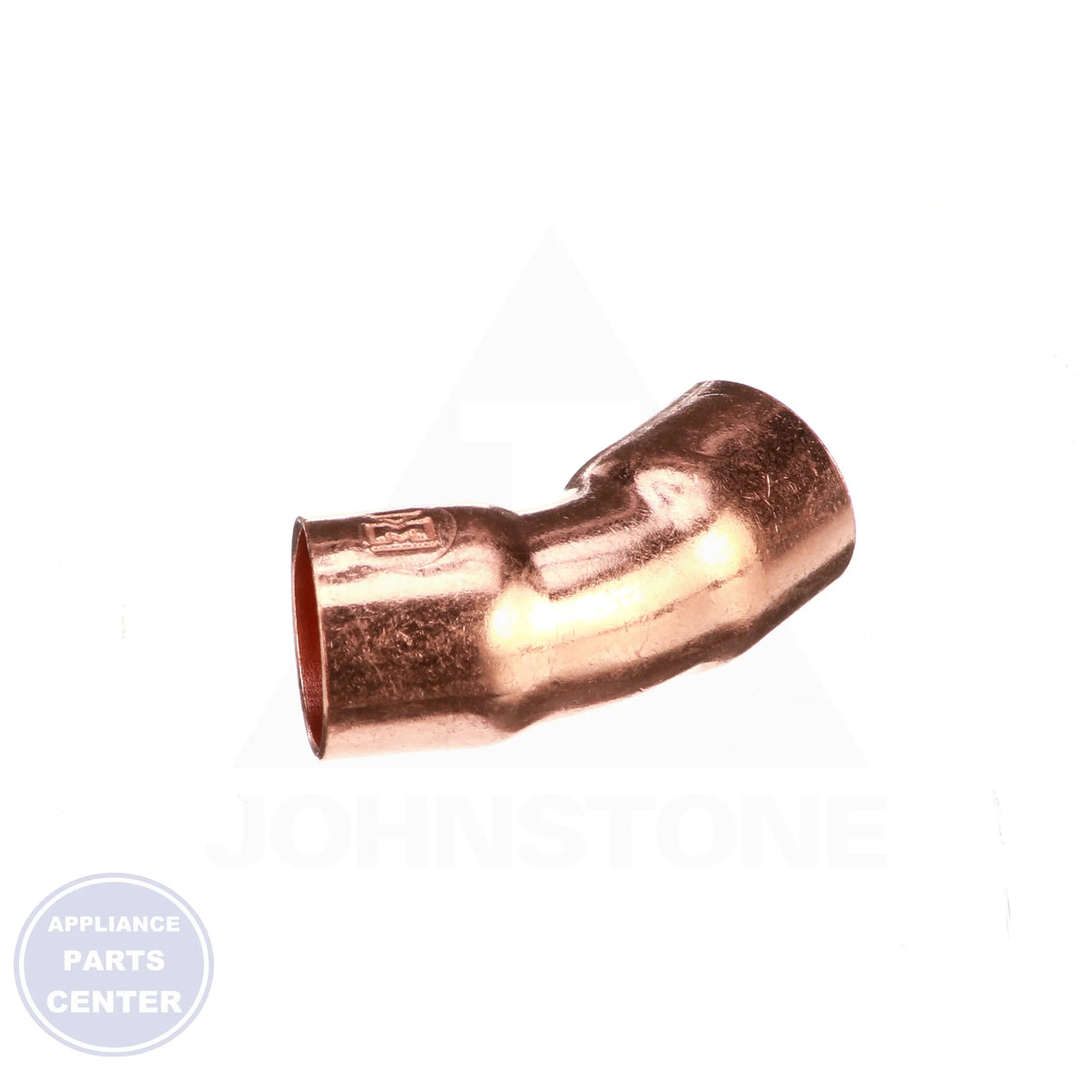 1/2 x 1/2 Copper CxC 45 Elbow - Side view with 1/2" Outer Diameter