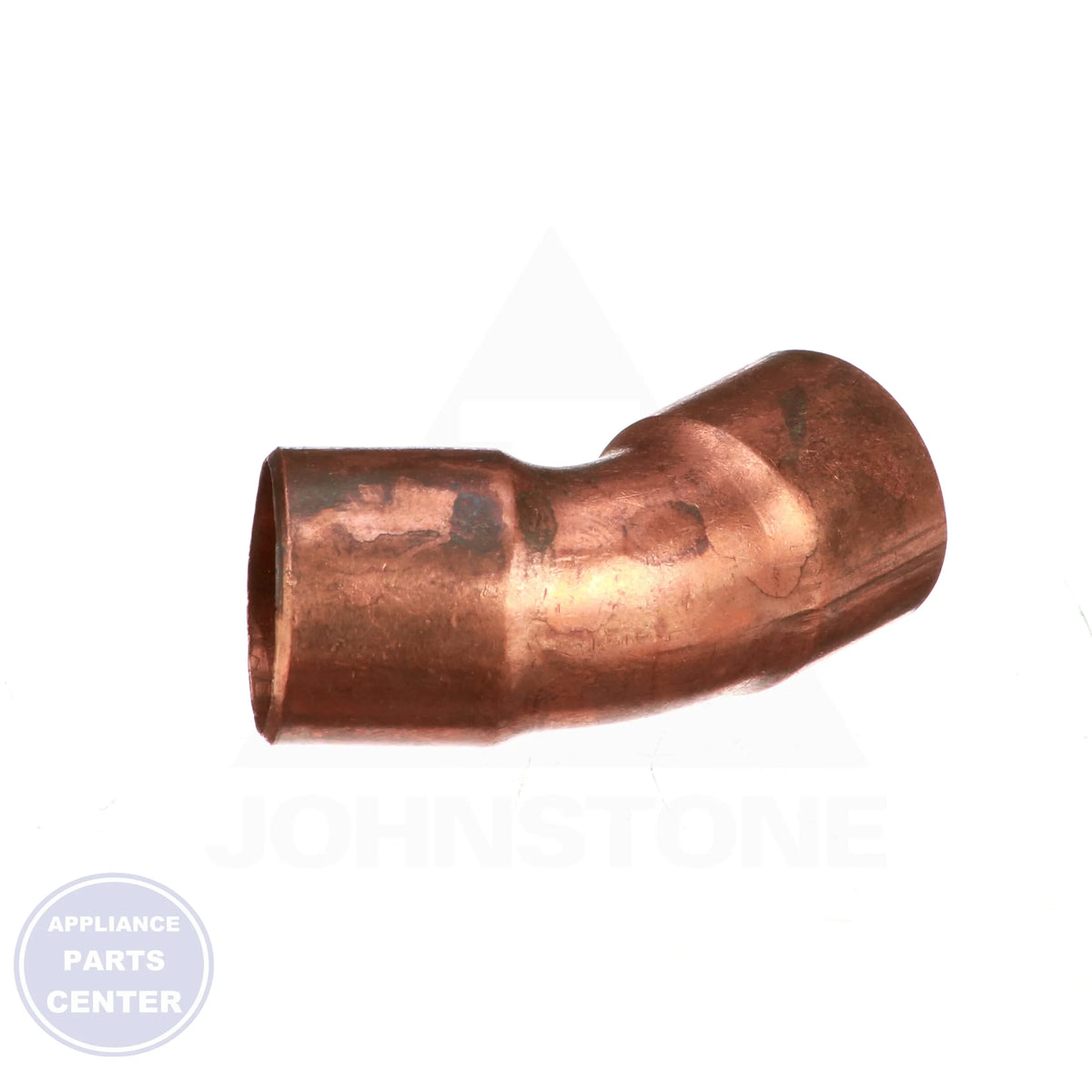 Copper CxC 45 Elbow W03026 - Side view with 5/8" measurements