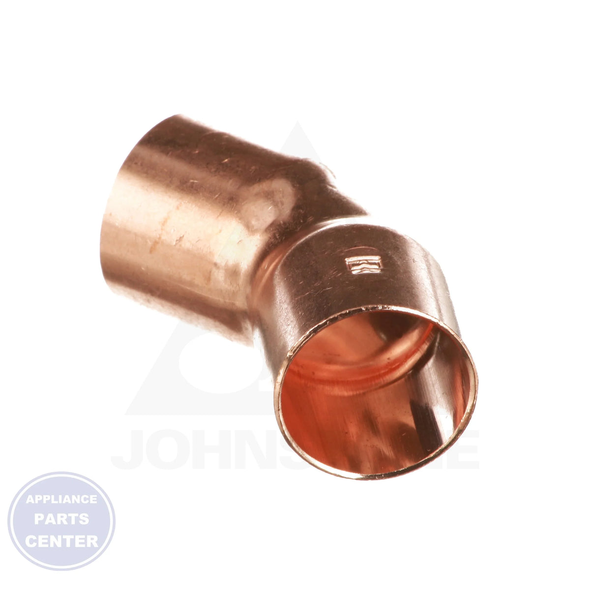 Copper CxC 45 Elbow W03034 - Detailed view of 45-degree angle