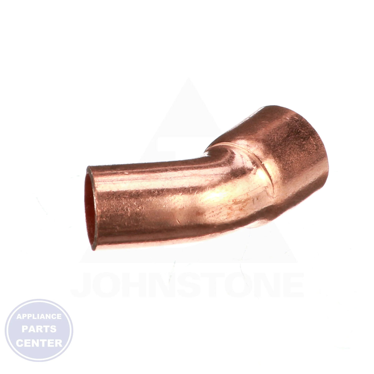 3/8 x 3/8 Copper FTGxC 45 Elbow W03312 - Side view with 3/8" OD and 1/4" nominal size
