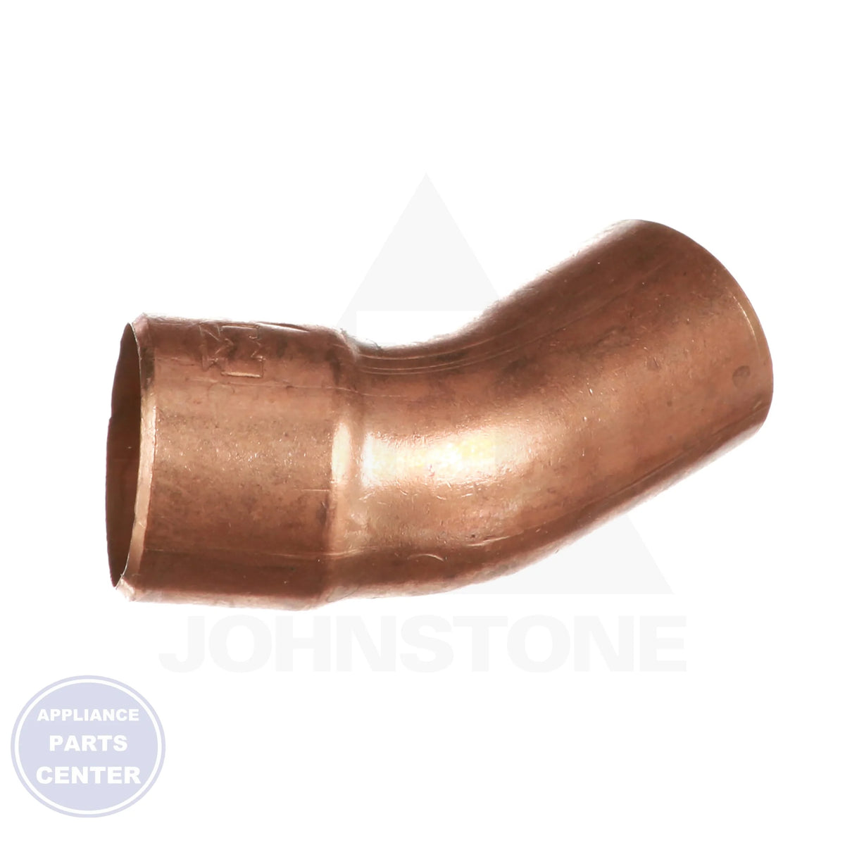 Copper FTGxC 45 Elbow W03326 - Side view with 5/8" measurements