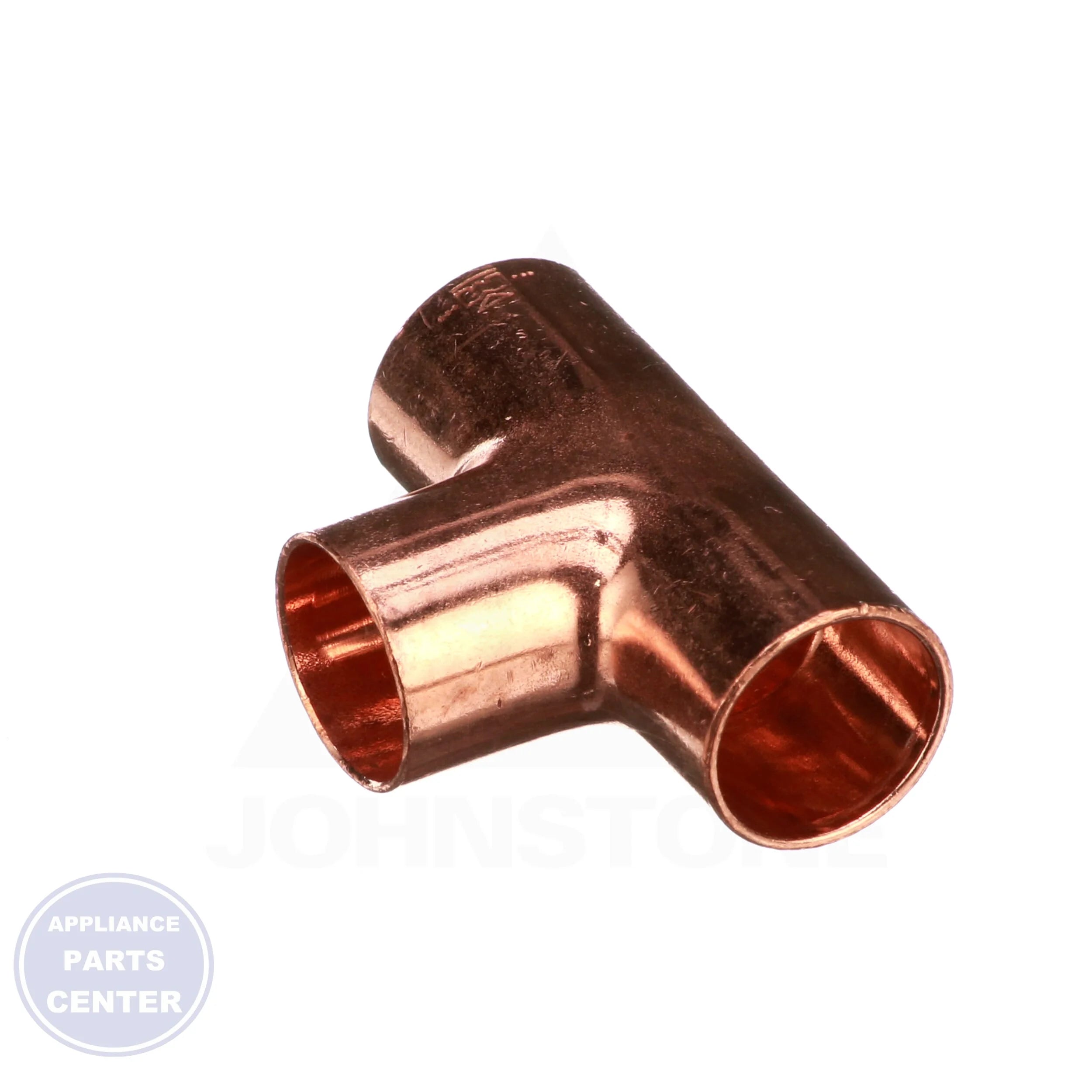5/8 x 5/8 x 5/8 Copper CxCxC Tee W04006 - Detailed view of copper tee specs