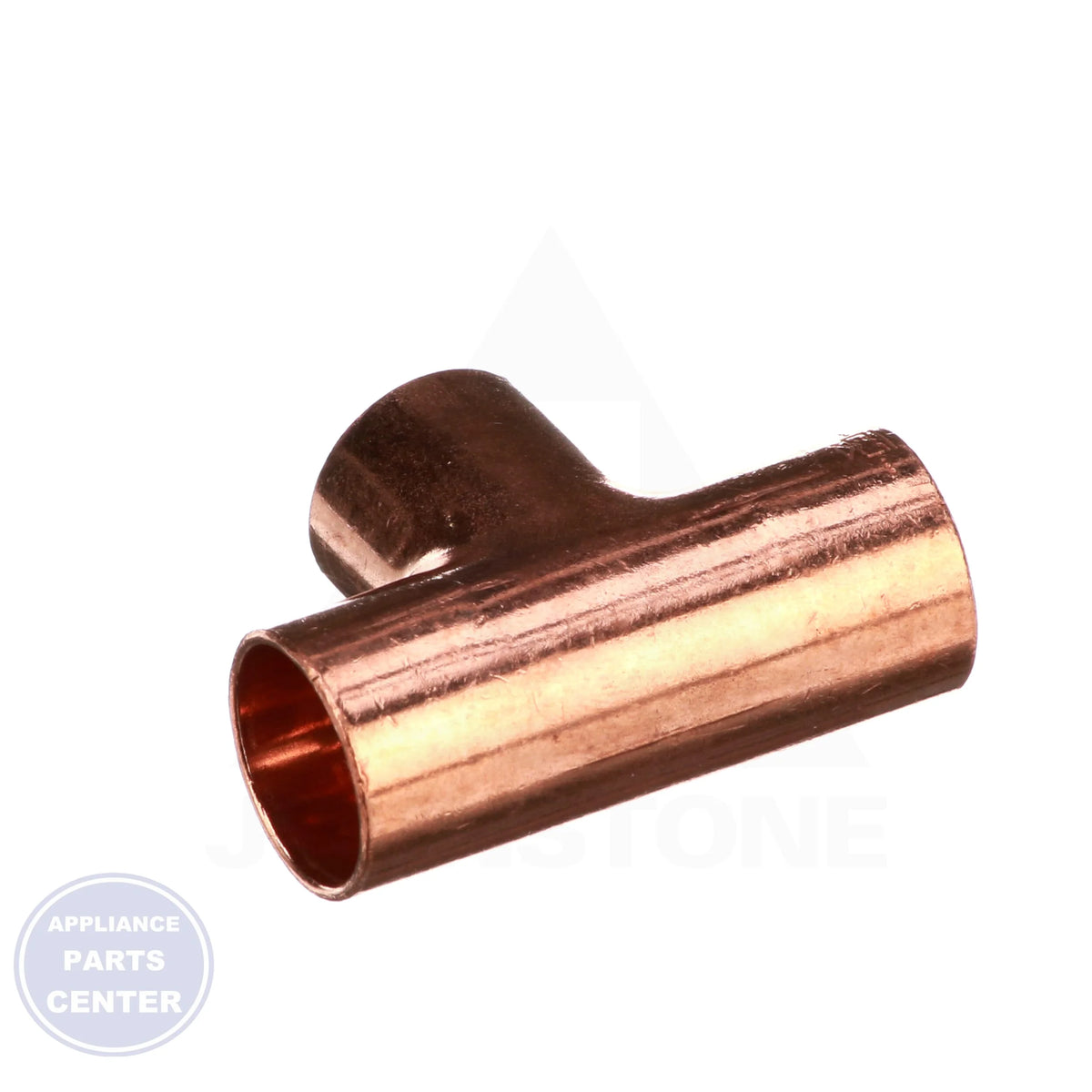 5/8 x 5/8 x 5/8 Copper CxCxC Tee W04006 - Side view with 5/8" measurements