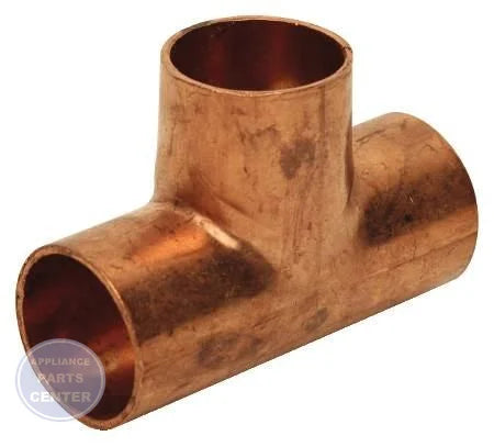 [Brand] 7/8 x 7/8 x 7/8 Copper CxCxC Tee W04031 - Main view showing precise craftsmanship for R56-599 model