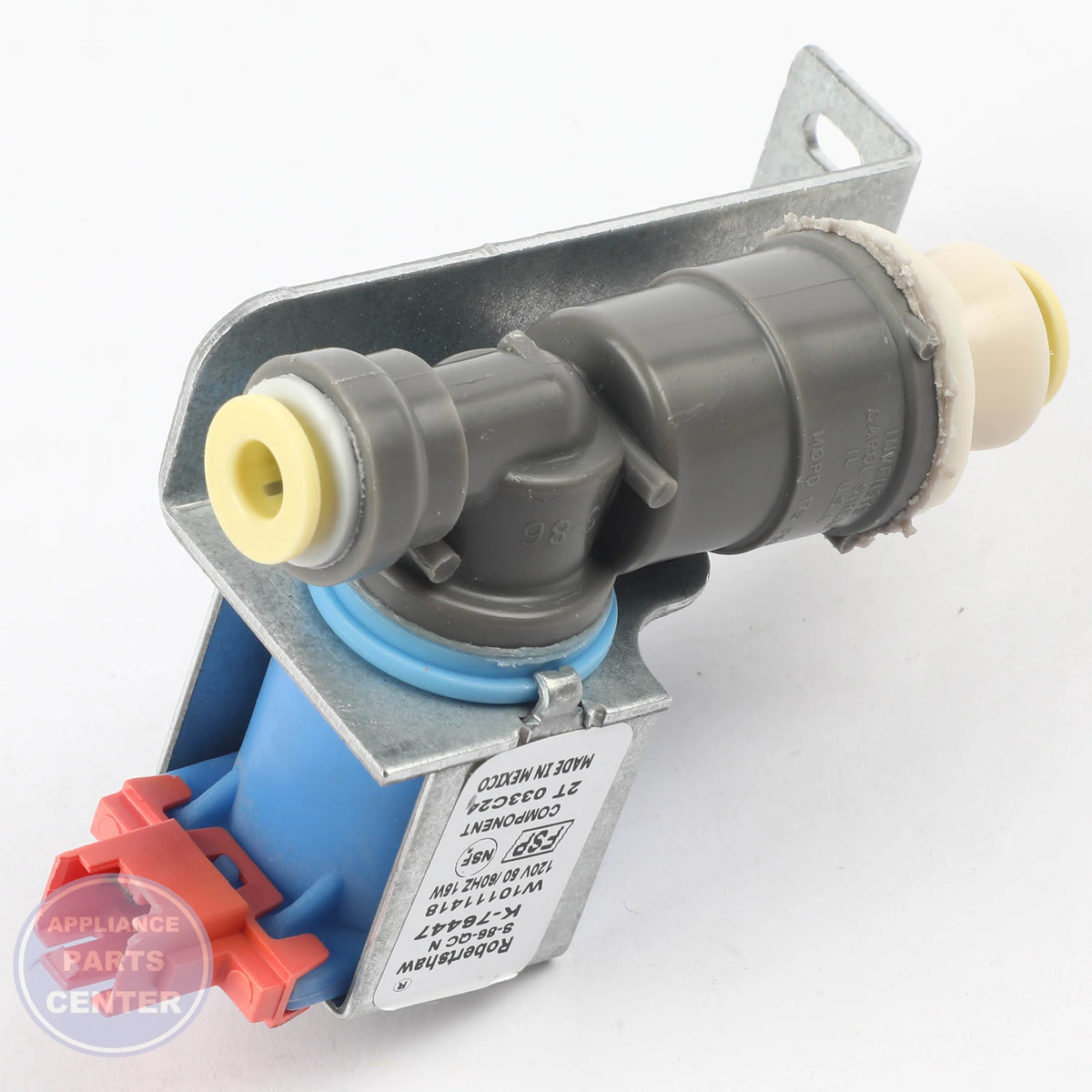 WPL VALVE SOLENOID W10111418 - Installation in WPL Range/Stove/Oven showing key mounting points