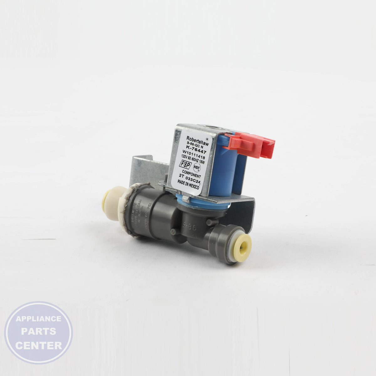 WPL VALVE SOLENOID W10111418 - Installation in WPL Range/Stove/Oven showing key mounting points