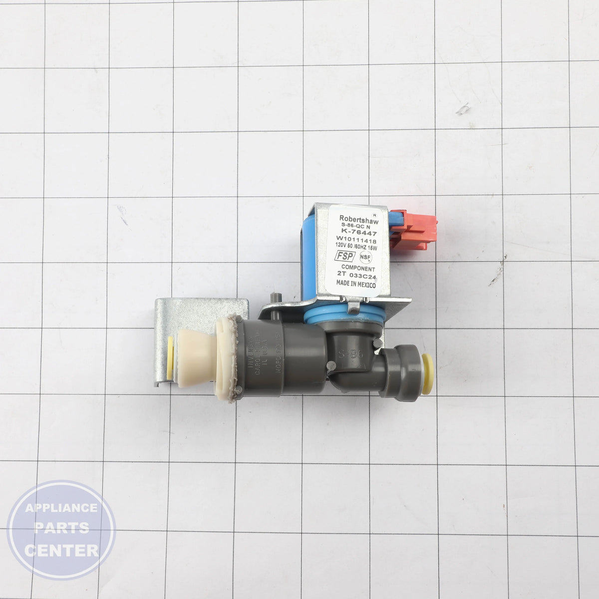 WPL VALVE SOLENOID W10111418 - Installation in WPL Range/Stove/Oven showing key mounting points