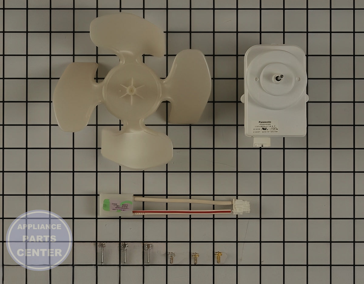 WHIRLPOOL REFRIGERATOR CONDENSER FAN MOTOR KIT W10124096 - Main view showing efficient cooling for multiple WHIRLPOOL models