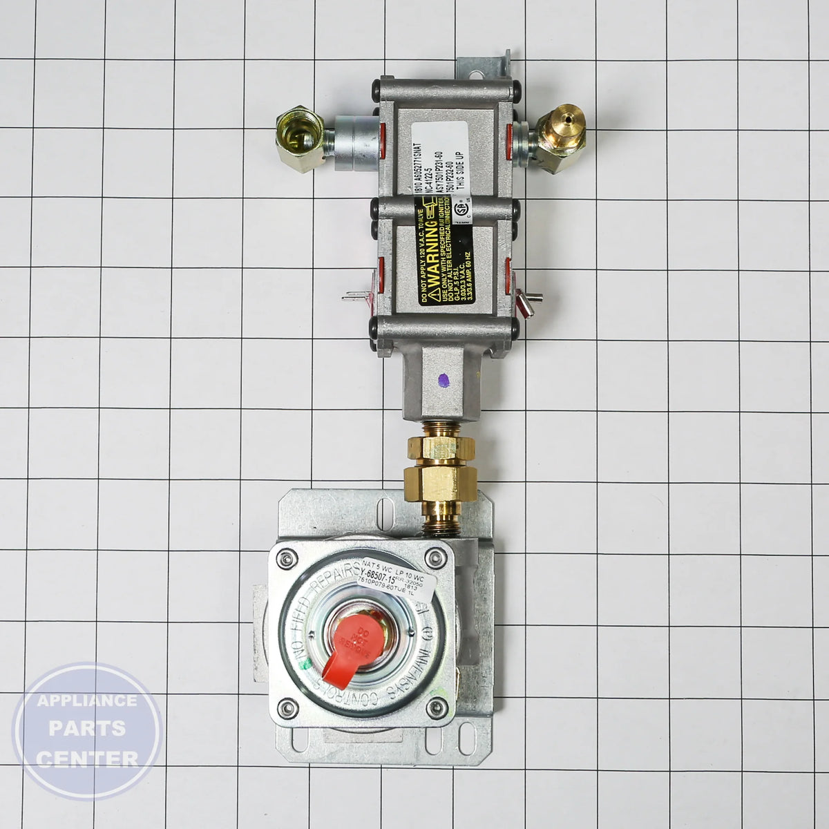 WPL VALVE REGU W10130932 - Installation in specific model showing key mounting points