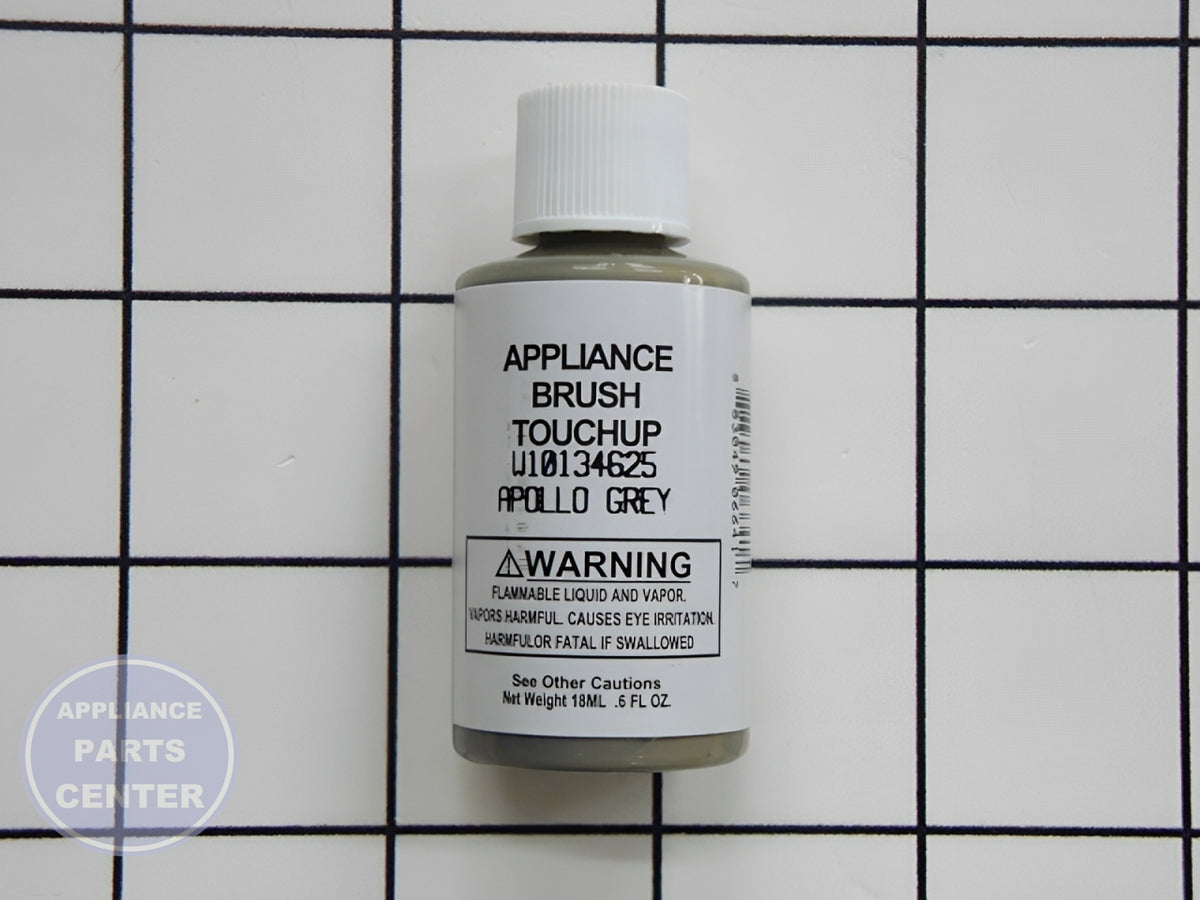 WHIRLPOOL REFRIGERATOR TOUCH-UP PAINT W10134625 - Main view showing APOLLO GREY color for WHIRLPOOL models