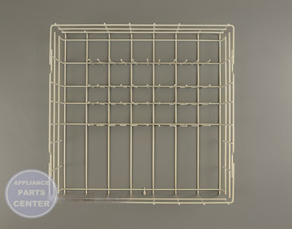 Lower Dishrack Assembly W10134647 - Side view with precise measurements for perfect fit