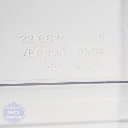Whirlpool EGG CONTAINER W10136387A - Installation in WPL refrigerator showing easy mounting points