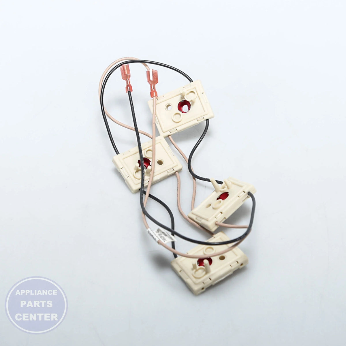 BURNER SWITCH/WIRE LEAD W10138052 - Side view with accurate specifications