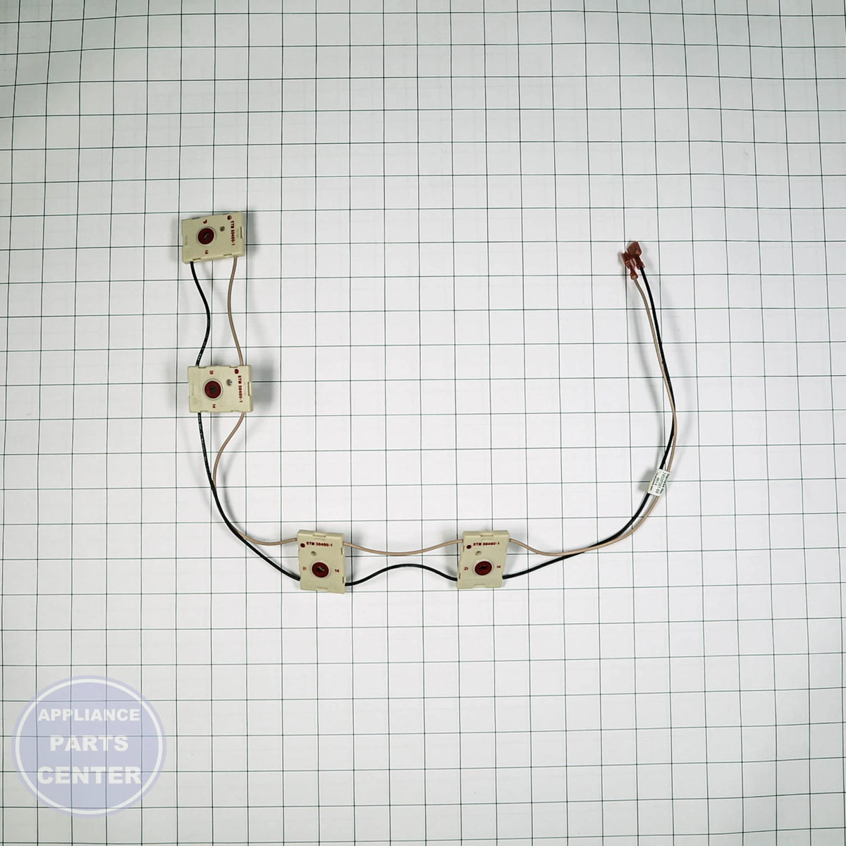 Whirlpool BURNER SWITCH/WIRE LEAD W10138052 - Installation in model 7450P081-60 showing key mounting points