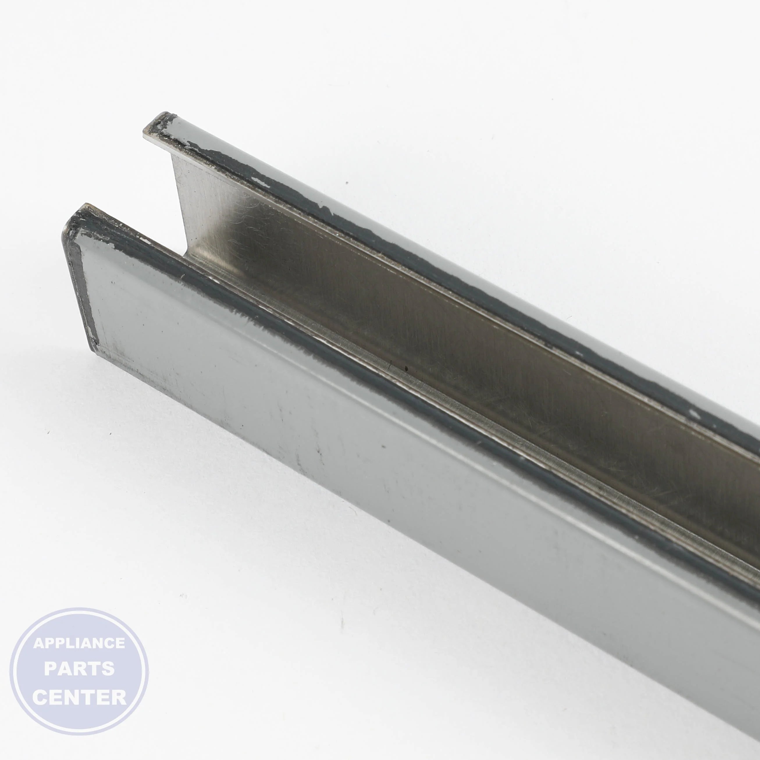 Whirlpool TRIM - SIDE LH SS SGL W10144984 - Main view showing stainless steel finish for Whirlpool models