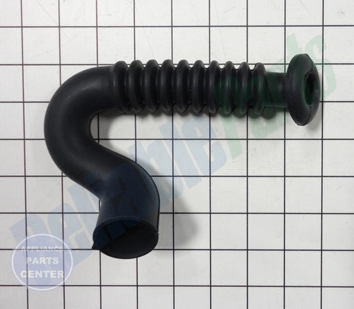 HOSE W10156132 - Side view with precise measurements