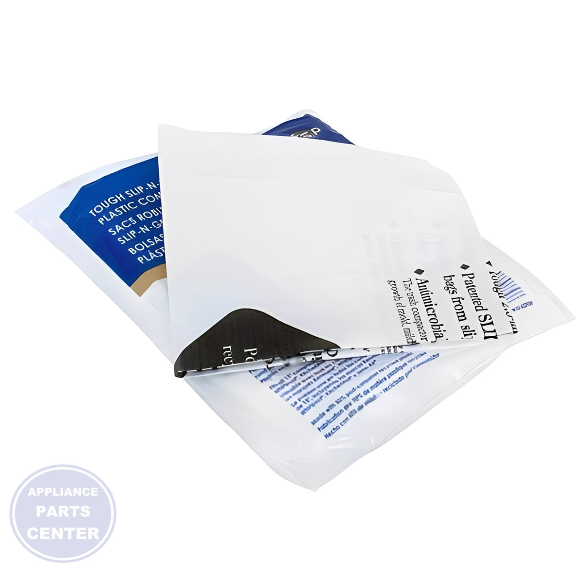 WHIRLPOOL 15" TRASH COMPACTOR BAGS 15 PACK - Installation in Whirlpool model showing easy mounting points