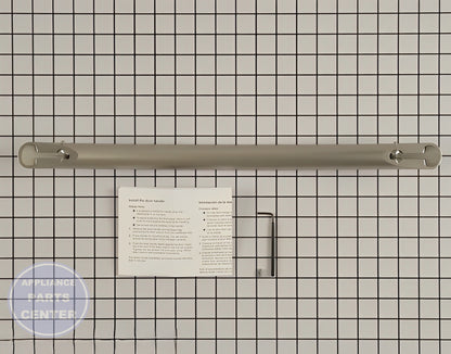 Door Handle W10195738A - Side view with precise measurements and specs