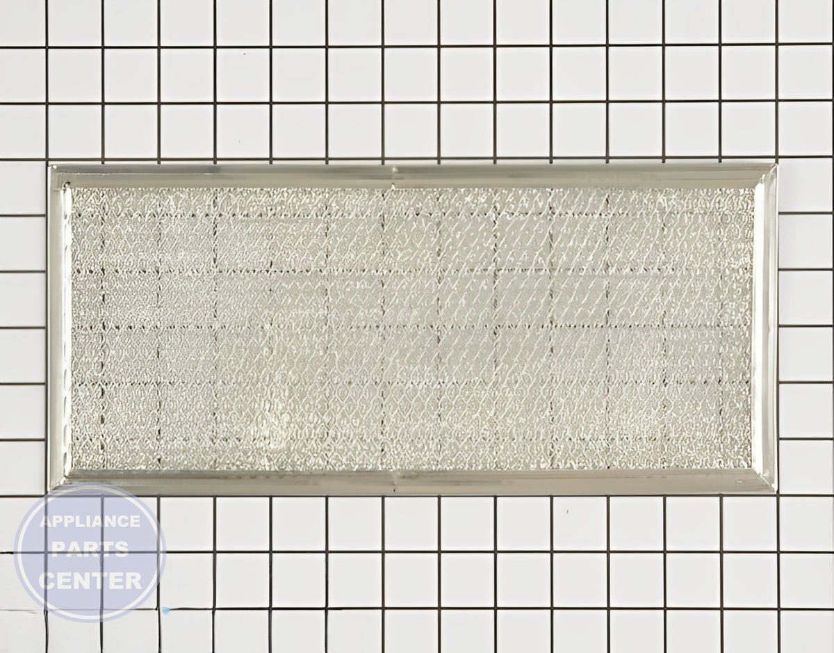 WHIRLPOOL MICROWAVE FILTER GREASE W10208631A - Main view showing grease-trapping feature for Whirlpool and compatible models