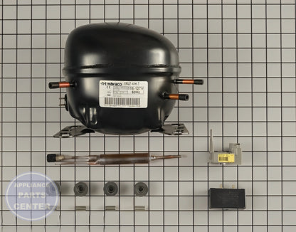 WHIRLPOOL REFRIGERATOR COMPRESSOR W10233961 - Detailed view of Compressor & Sealed System