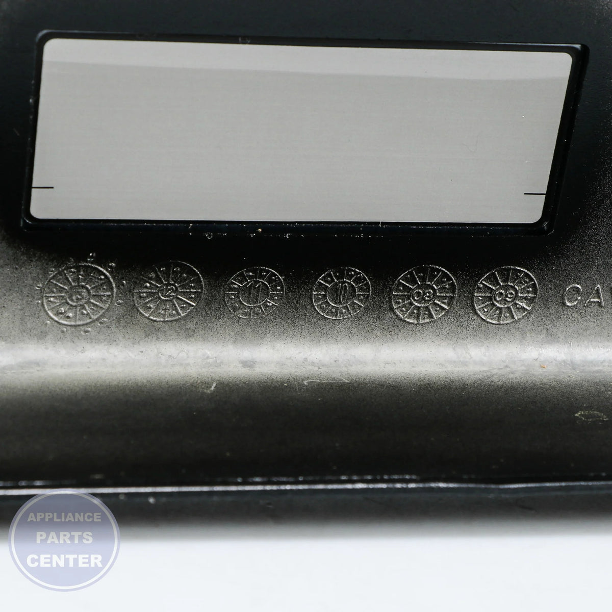 ASSY,CONTROL PANEL BLACK W10236209 - Side view with precise measurements