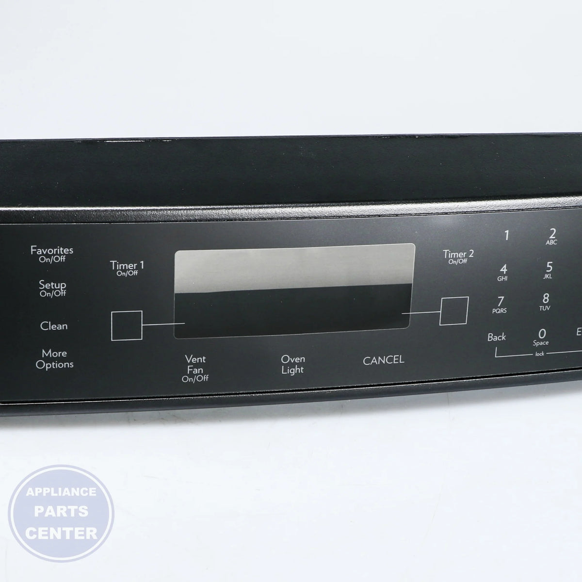 Whirlpool ASSY,CONTROL PANEL BLACK W10236209 - Main view showing control features for specific models