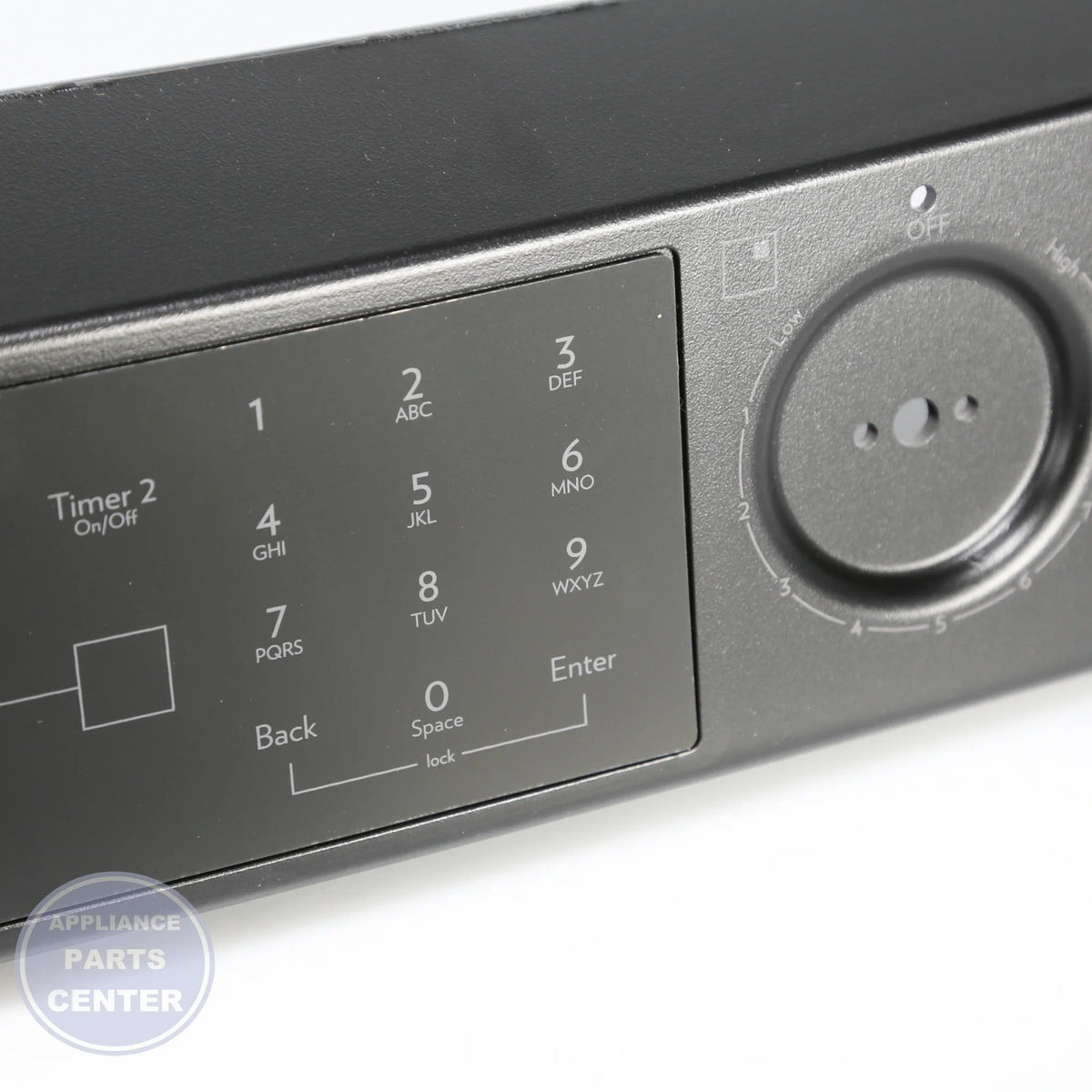 ASSY, CONTROL PANEL BLACK W10236212 - Detailed view of touchpad technical details