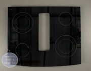 WPL GLASS,ASSY JES9800C BLAC W10239357 - Main view showing durable glass for WPL Range/Stove/Oven models