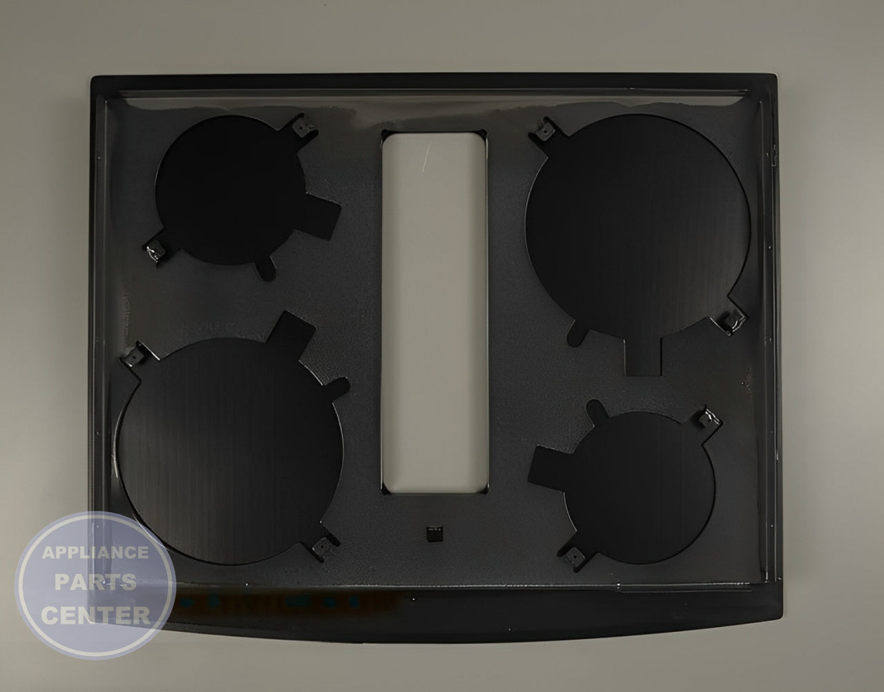GLASS,ASSY JES9800C BLAC W10239357 - Detailed view of the sturdy glass assembly