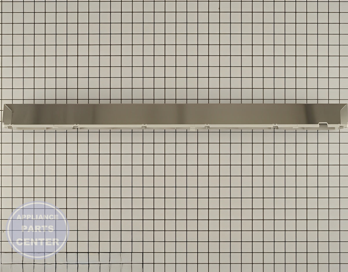 WHIRLPOOL MICROWAVE VENT GRILLE W10245216 - Side view with precise measurements