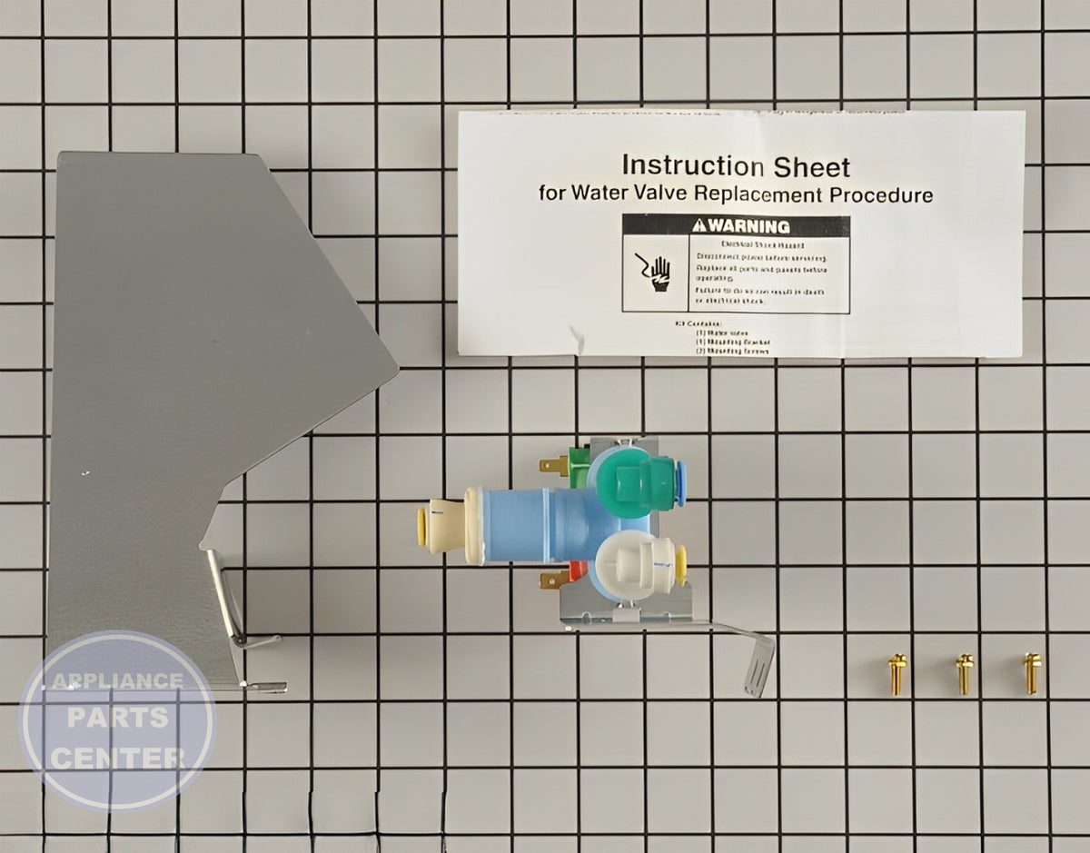 WHIRLPOOL WATER INLET VALVE W10247725 - Detailed view of valve & float assembly