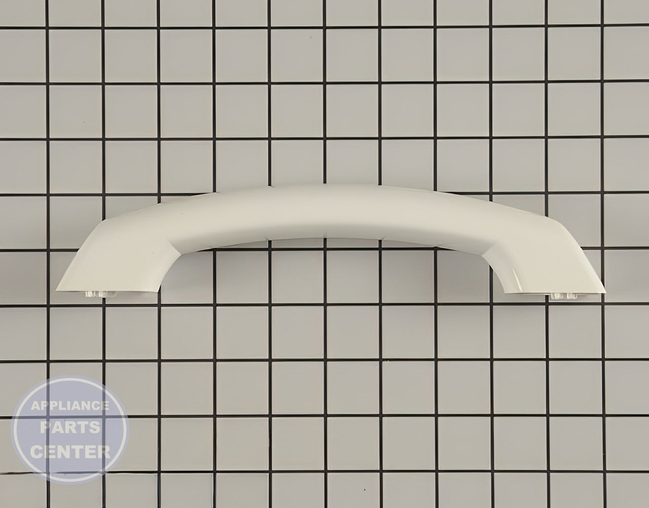 WHIRLPOOL MICROWAVE DOOR HANDLE W10259244 - Main view showing sturdy grip for select WHIRLPOOL models