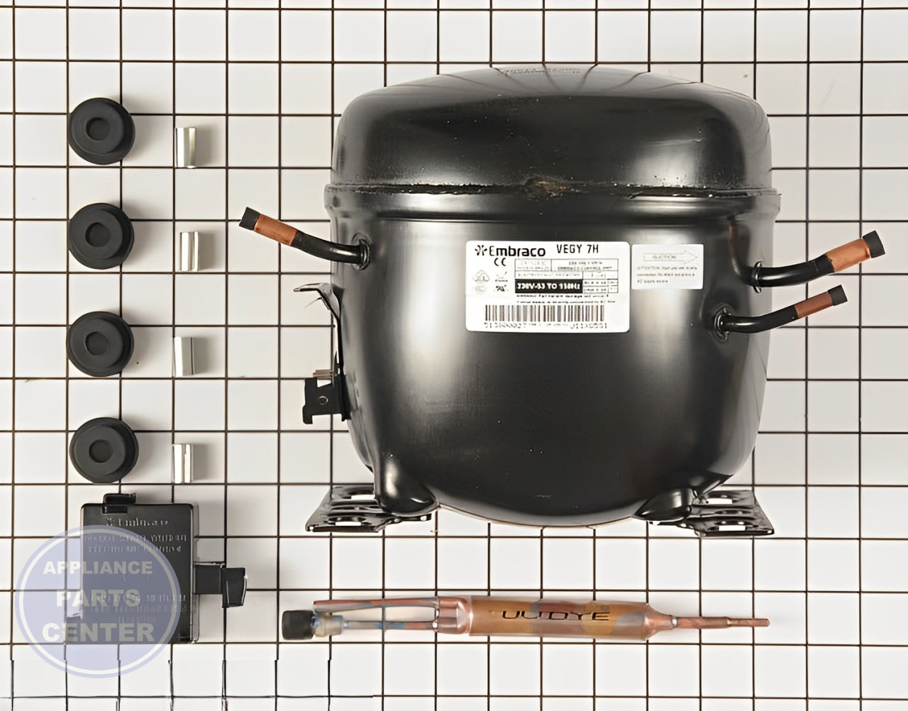 WHIRLPOOL REFRIGERATOR COMPRESSOR W10276644 - Main view showing efficient cooling for specific models