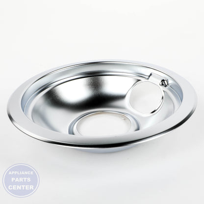 CHROME DRIP BOWL SET, 2- W10278125 - Side view with precise dimensions