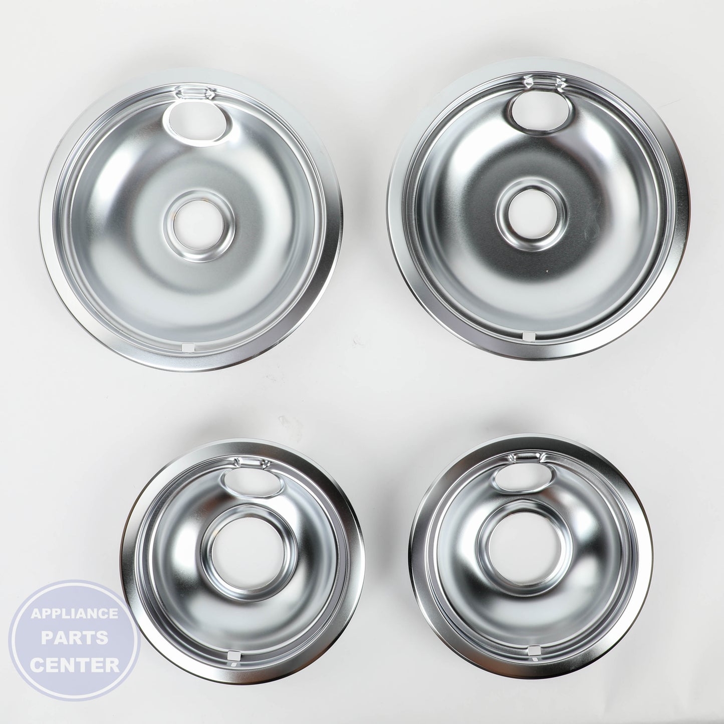 WPL CHROME DRIP BOWL SET, 2- W10278125 - Main view showing sleek design for various models