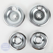 WPL CHROME DRIP BOWL SET, 2- W10278125 - Main view showing sleek design for various models