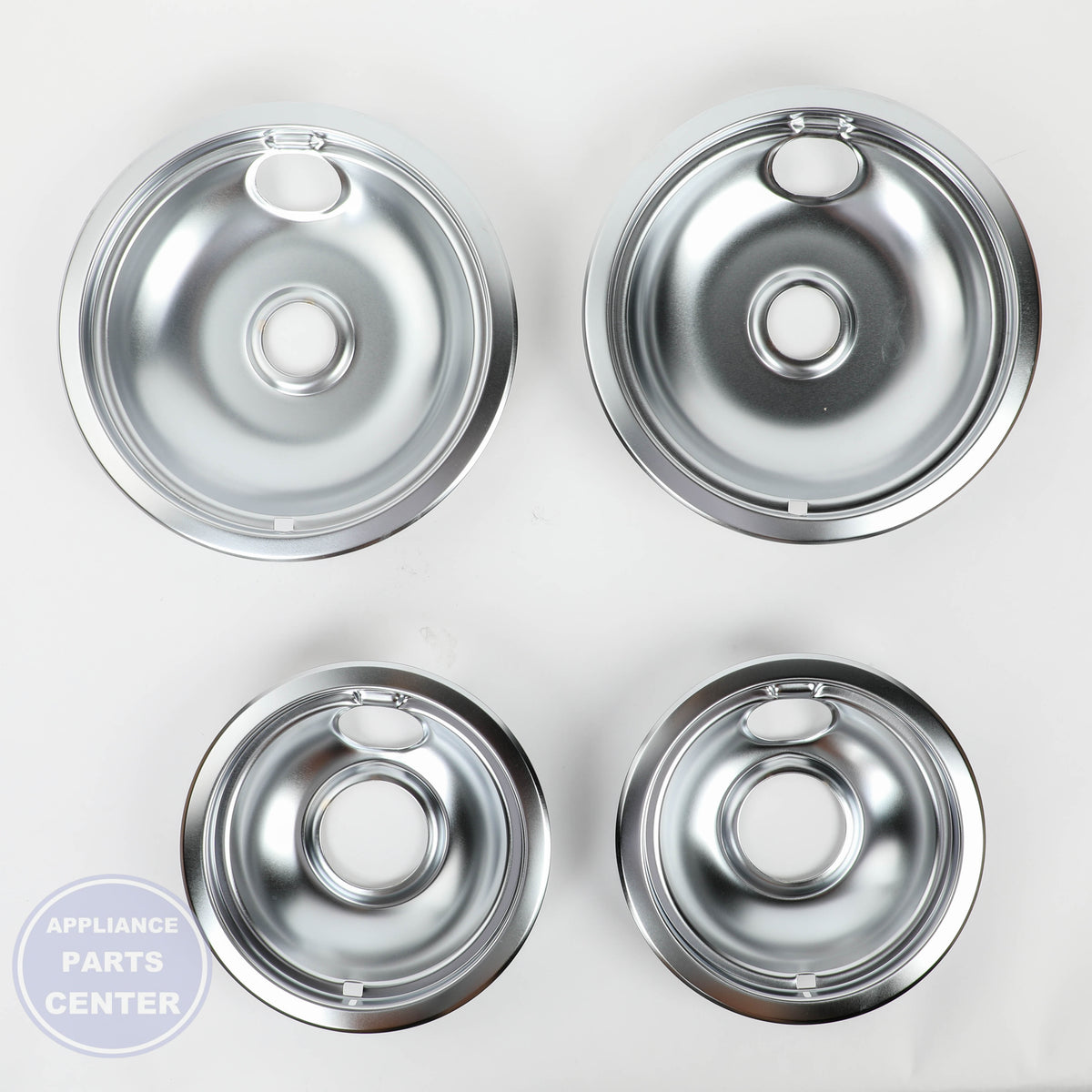 WPL CHROME DRIP BOWL SET, 2- W10278125 - Main view showing sleek design for various models
