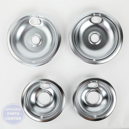WPL CHROME DRIP BOWL SET, 2- W10278125 - Main view showing sleek design for various models