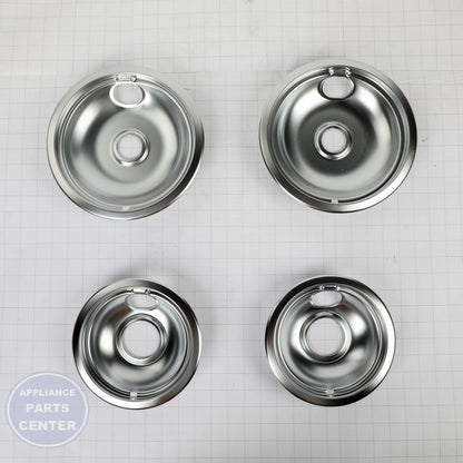 WPL CHROME DRIP BOWL SET, 2- W10278125 - Installation in WPL model showcasing easy mounting points