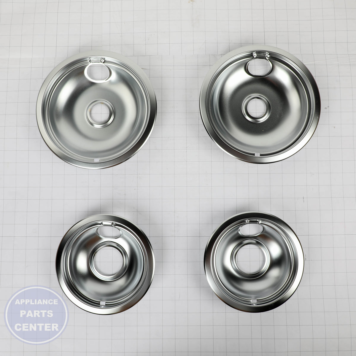WPL CHROME DRIP BOWL SET, 2- W10278125 - Installation in WPL model showcasing easy mounting points